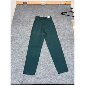 Watch LA Vintage High Waisted Jeans NWT Green‎ Tapered Leg Made USA Sz 3/4 22x28